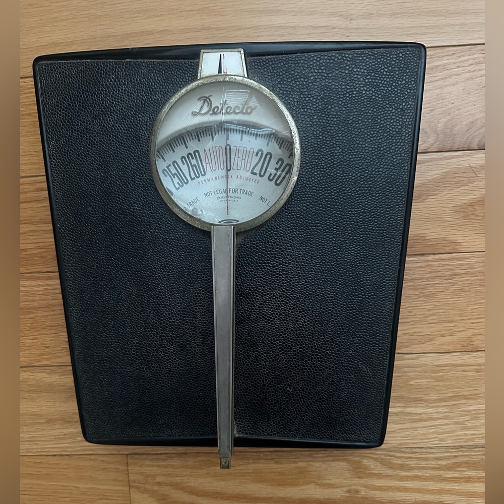 Vintage Detecto Auto Zero Black and Silver Art Deco Style Working Scale